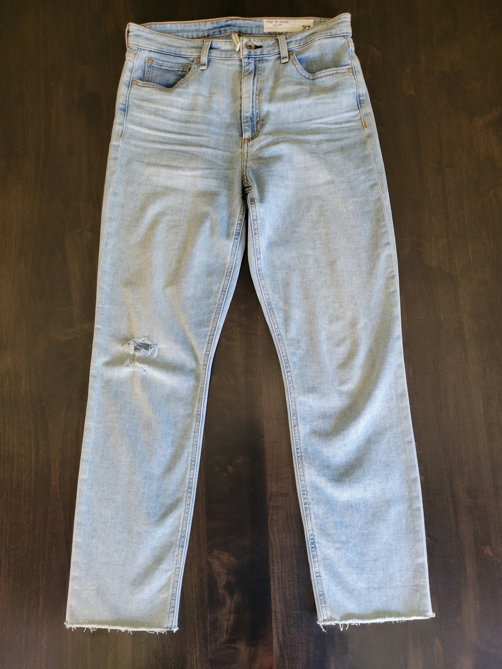 rag & bone Nina high-rise ankle cigarette jeans size 27